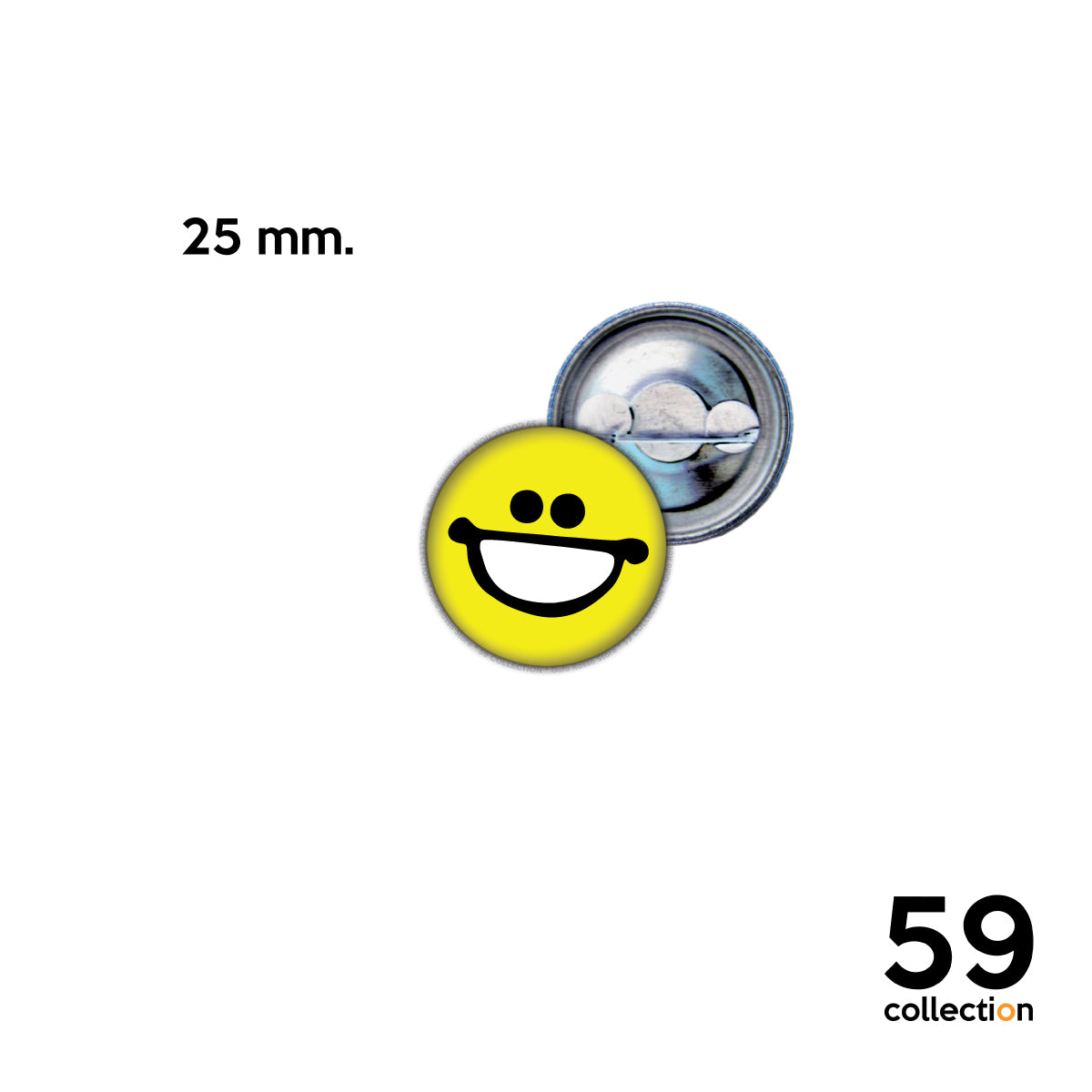 59 COLLECTION pins, spilla, spilletta - SMILE