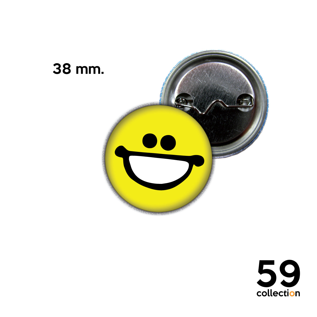 59 COLLECTION pins, spilla, spilletta - SMILE