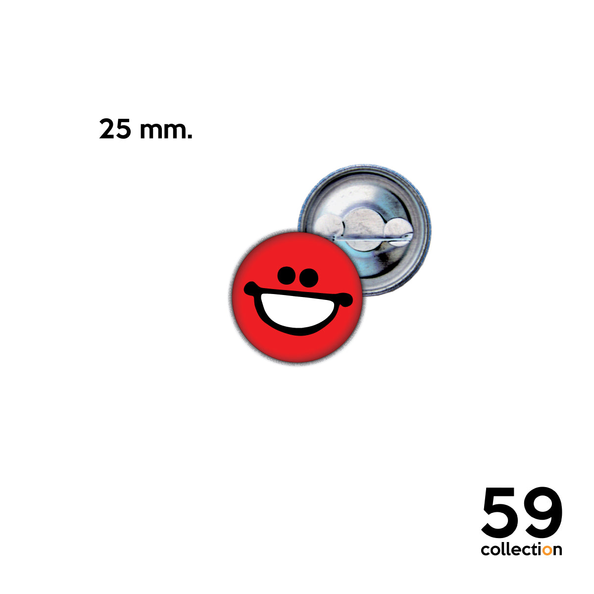 59 COLLECTION pins, spilla, spilletta - SMILE