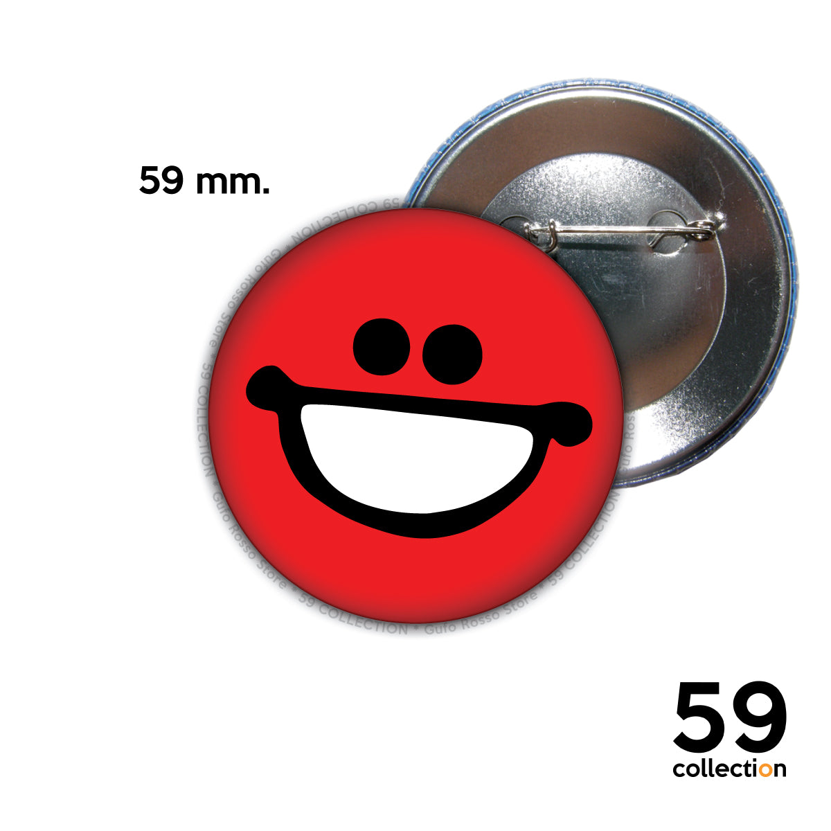 59 COLLECTION pins, spilla, spilletta - SMILE