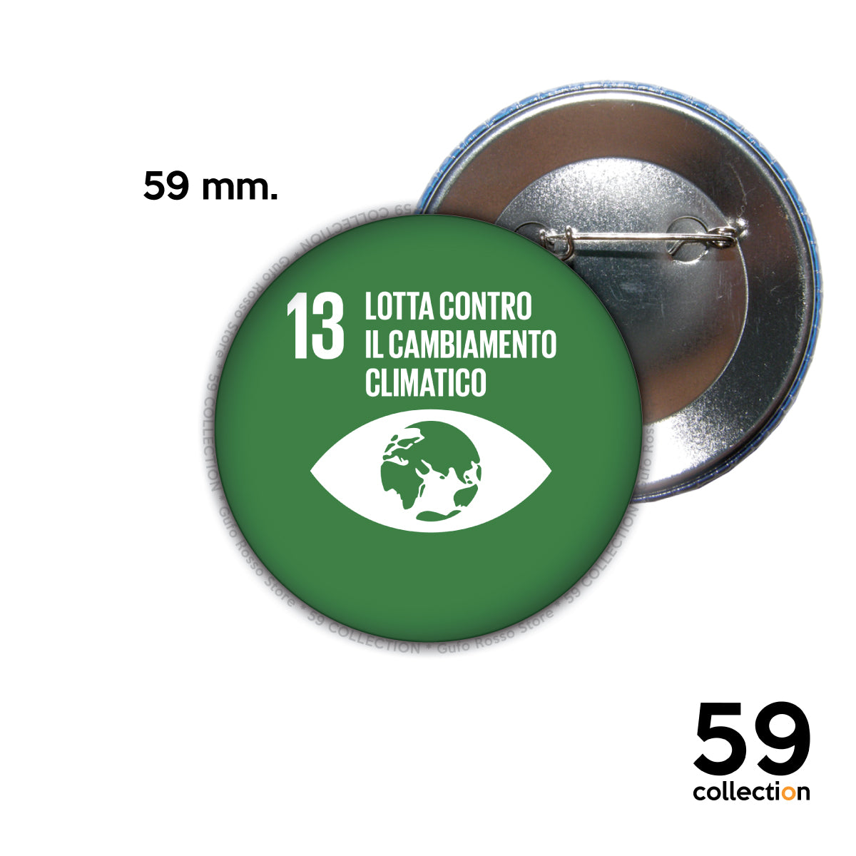 59 COLLECTION pins, spilla, spilletta - AGENDA 2030 obiettivo 13 lotta contro il cambiamento climatico