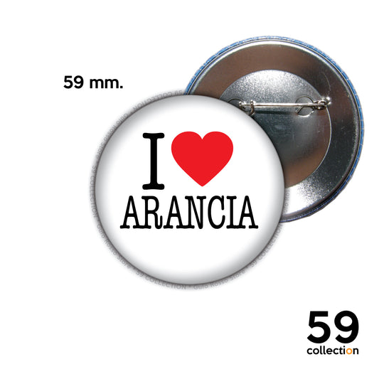 59 COLLECTION pins, spilla, spilletta - I Love ARANCIA