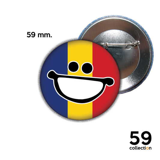 59 COLLECTION pins, spilla, spilletta - Bandiera ROMANIA smile