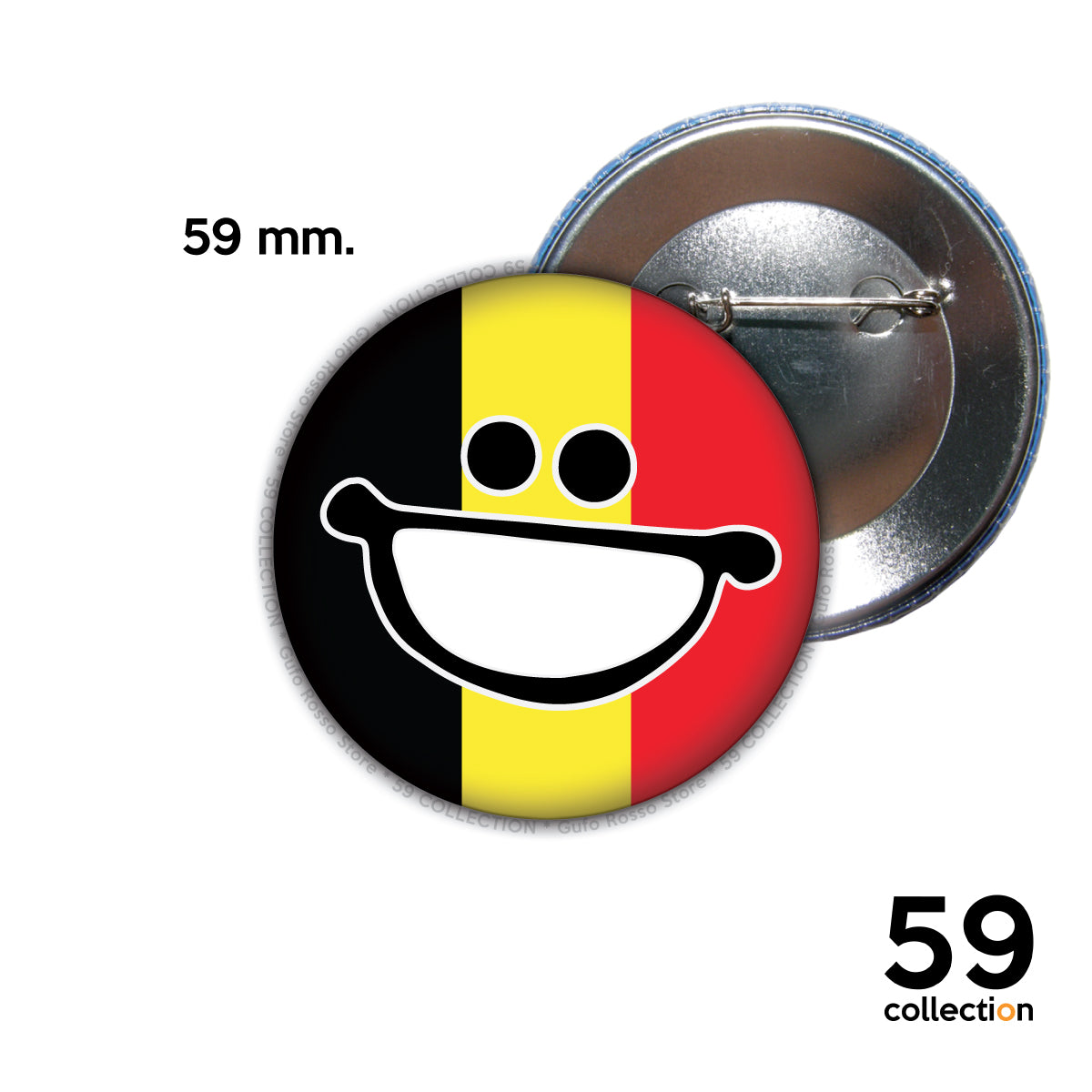 59 COLLECTION pins, spilla, spilletta - Bandiera BELGIO smile