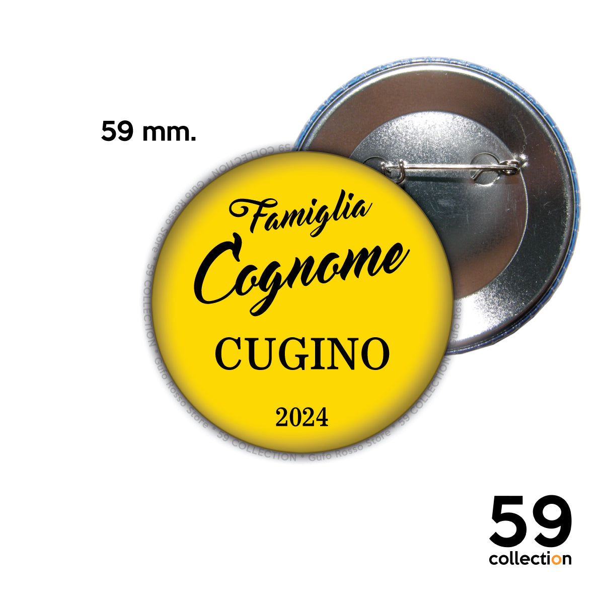 59 COLLECTION pins, spilla, spilletta - Festa della Famiglia CUGINO