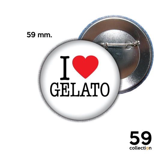 59 COLLECTION pins, spilla, spilletta - I Love GELATO