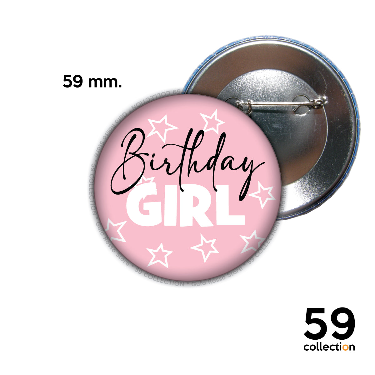 59 COLLECTION pins, spilla, spilletta - Birthday GIRL