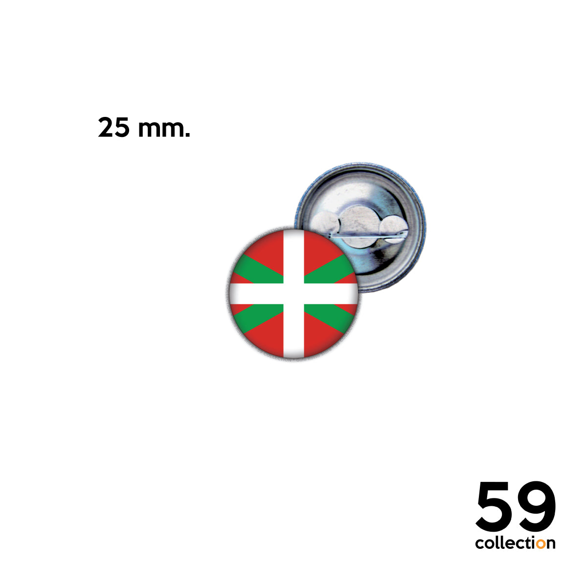 59 COLLECTION broche, pin's - drapeau BASQUE IKURRINA