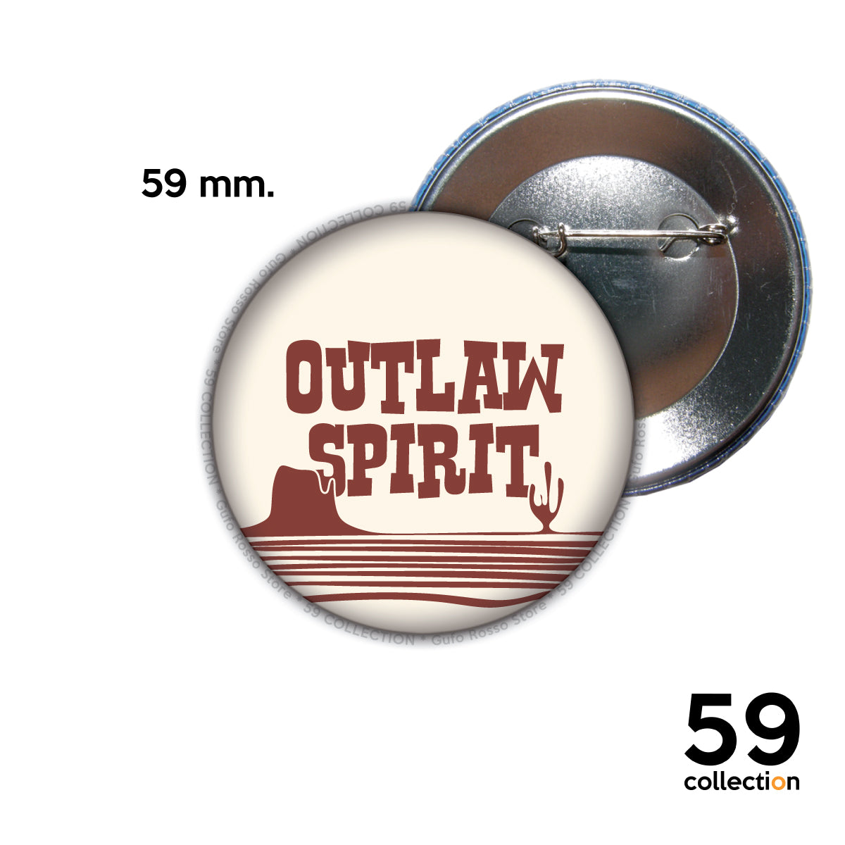 59 COLLECTION pins, spilla, spilletta - OUTLAW SPIRIT