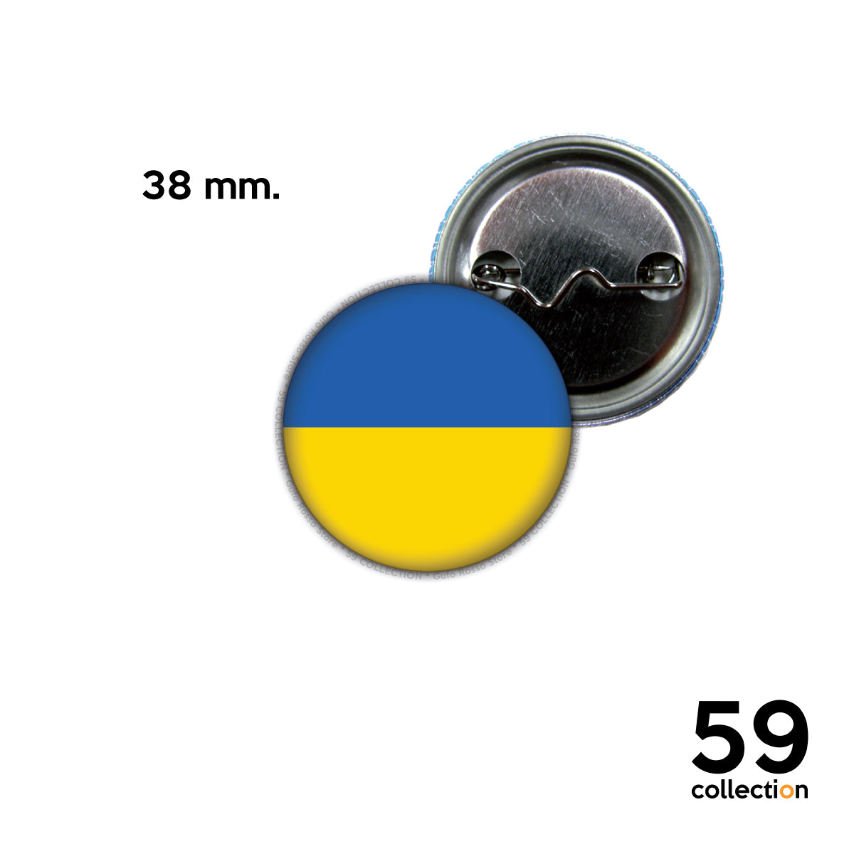 59 COLLECTION pins, spilla, spilletta - Bandiera UCRAINA